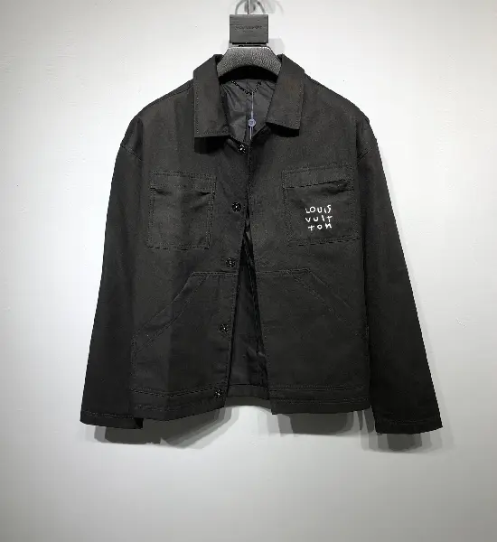 Replica LOUIS VUITTON 2022 embroidery jacket in black