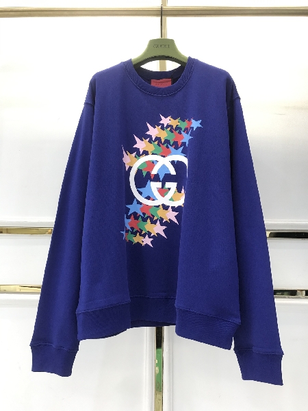 Replica Gucci Sweatshirt GG Cotton in Blue