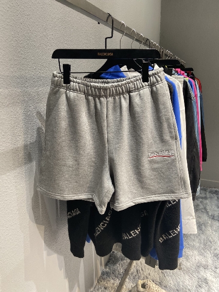 Replica Balenciaga Shorts Cotton in Gray