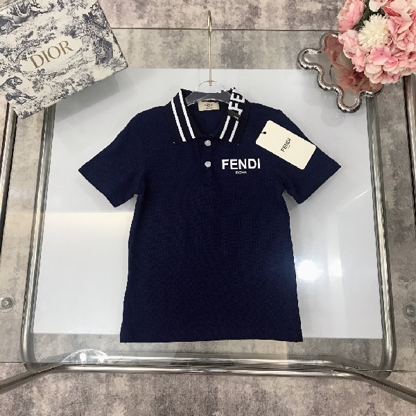 Replica Fendi 2022 New Children's Polo Shirt