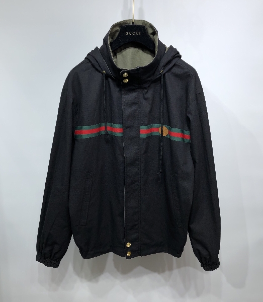 Replica Gucci Jacket Cotton jersey with Web