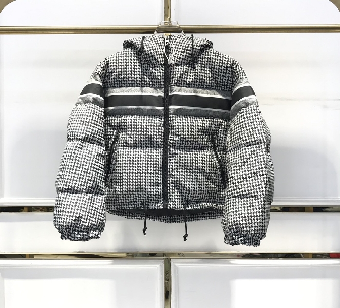 Replica Dior Down Jacket Oblique in Gray