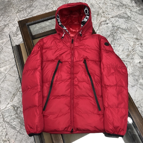 Replica Moncler Down Jacket White Duck Down in Red