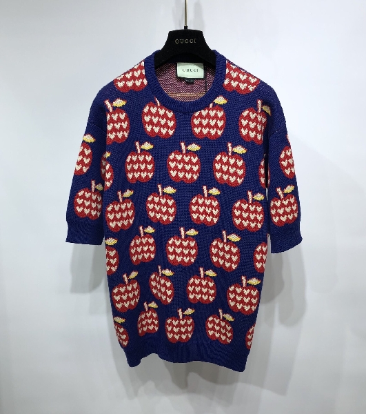 Replica Gucci Sweatshirt Wool Kint Short Sleeve