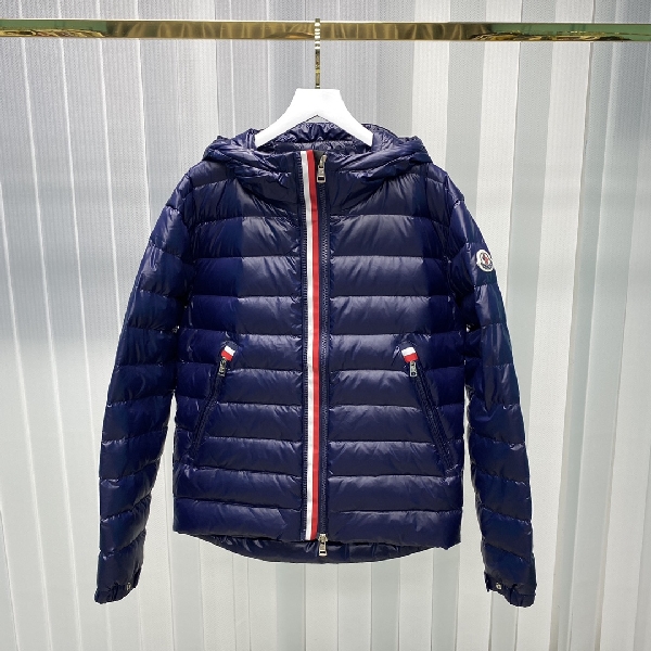 Replica Moncler Down Jacket White Duck Down in Blue