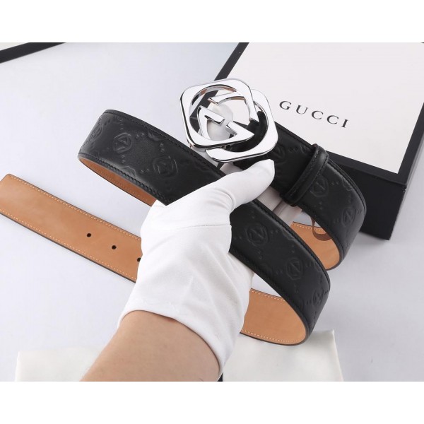 Replica Gucci Silver Interlocking G Belt ASS02429