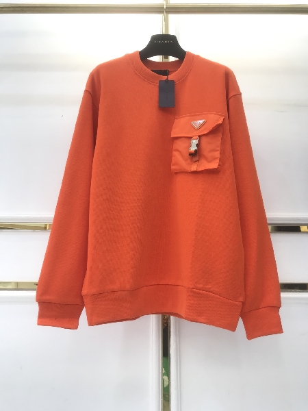 Replica Prada Sweatershirt Oversized cotton jersey logo