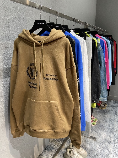 Replica Balenciaga Hoodie WFP Medium Fit Hoodie in Beige