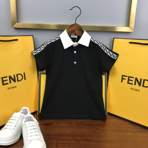 Replica Fendi 2022 New Children Polo Shirt