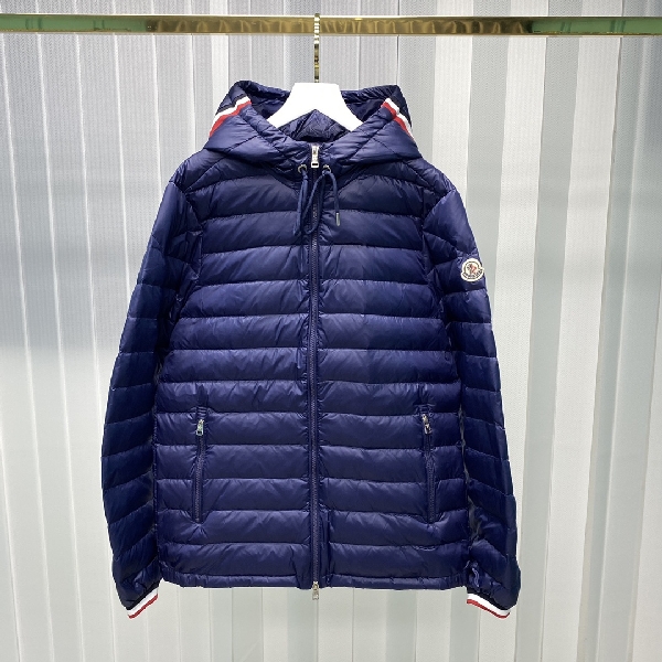 Replica Moncler Down Jacket White Duck Down in Blue