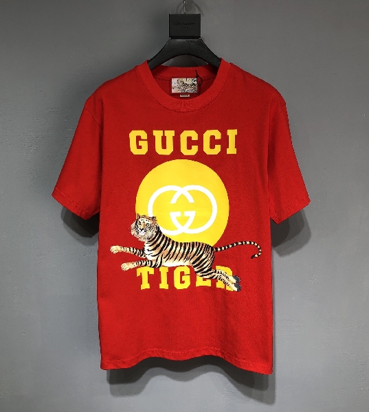 Replica GUCCI Double G 2022SS Tiger T-Shirt