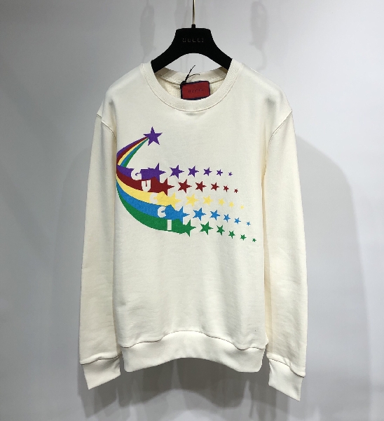 Replica Gucci Sweatshirt Cotton Printed in White