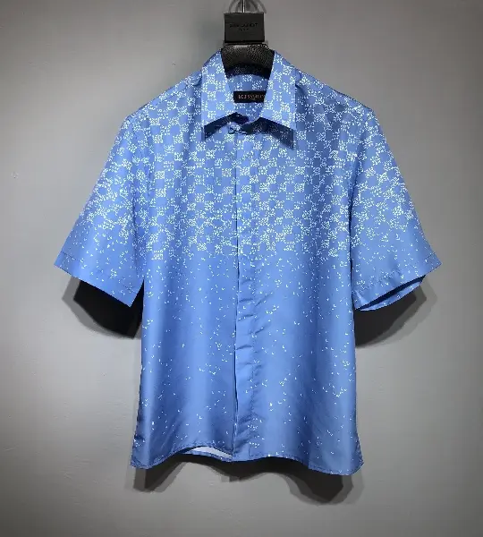 Replica LOUIS VUITTON 2022ss fashion shirt in blue