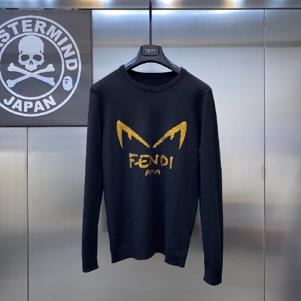 Replica Fendi Sweatshirt Cotton in Black