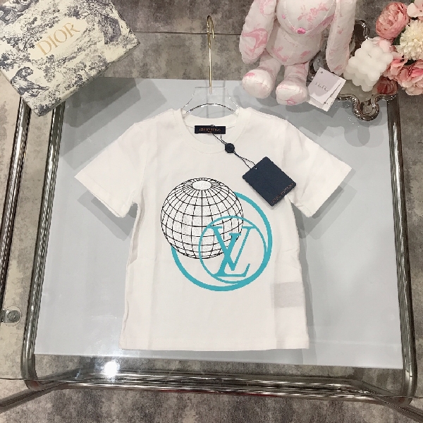 Replica LV New Letter Printing Children's T-shirt