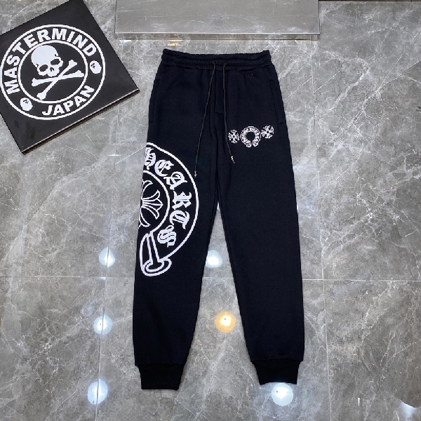 Replica Chrome Hearts Pants Cotton in Black