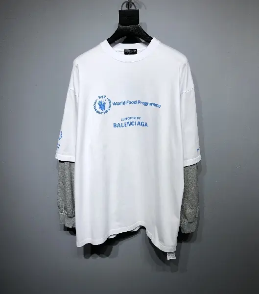 Replica BALENCIAGA 2022SS fashion T-shirt in white