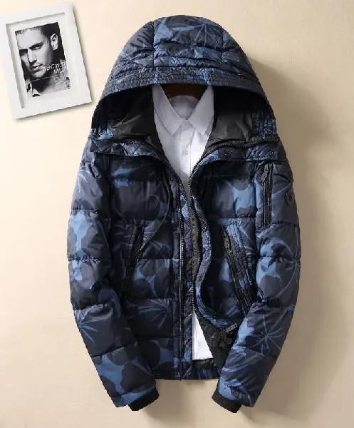 Replica Moncler Jacket White Goose Down in Blue