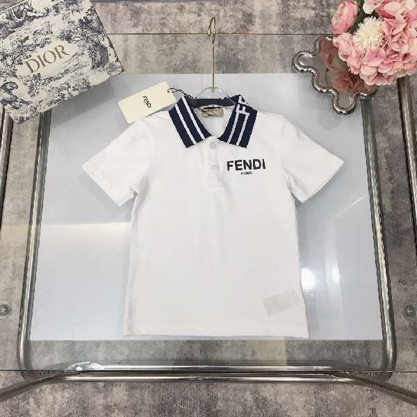 Replica Fendi 2022 New Children's Polo Shirt