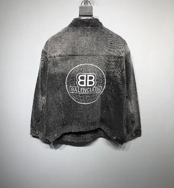 Replica BALENCIAGA 2022SS Denim jacket in black