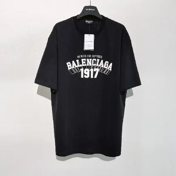 Replica BALENCIAGA 2022SS fashion T-shirt in black