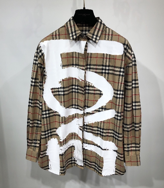 Replica Burberry Shirt Small Scale Check Stretch Cotton