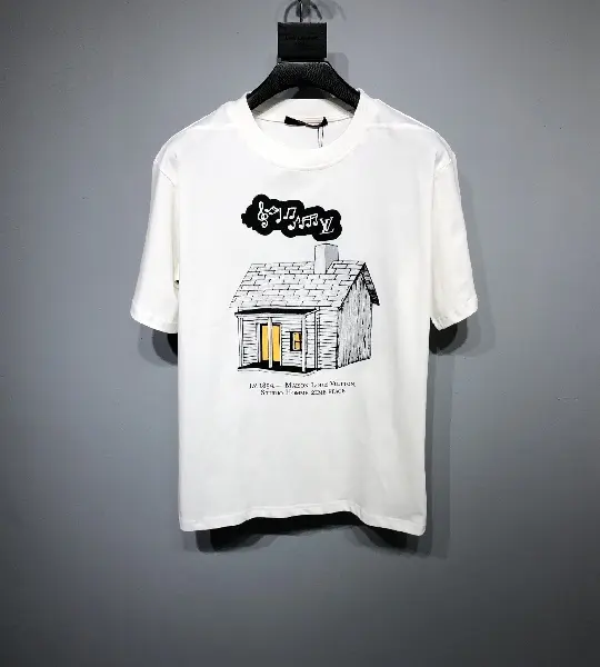 Replica LOUIS VUITTON 2022 New printing T-shirt