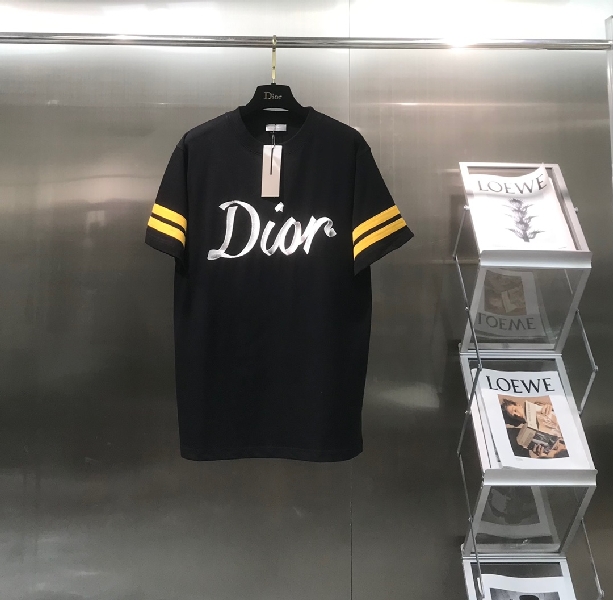 Replica Dior embroidery Letter cotton T-shirt