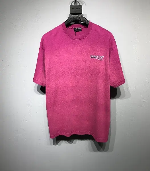 Replica BALENCIAGA 2022SS fashion T-shirt in rose red