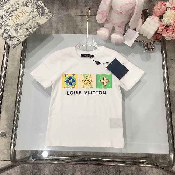 Replica LV New Letter Printing Children's T-shirt