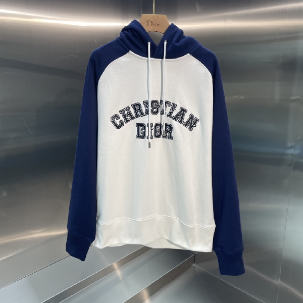 Replica Dior Hoodie Oversized 'CHRISTIAN Cotton in White