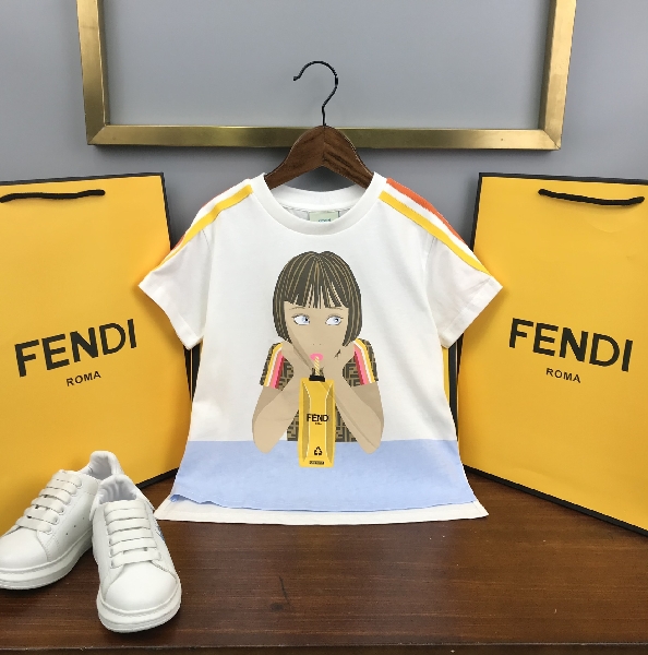 Replica Fendi 2022 New Children's T-shirt