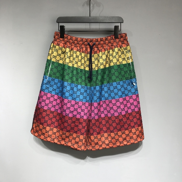 Replica GUCCI double G colorful rainbow shorts