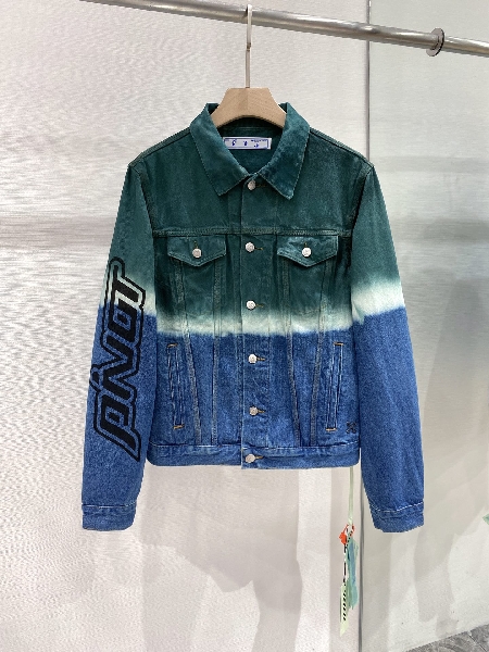 Replica Off-White Jacket slim fit denim in Blue