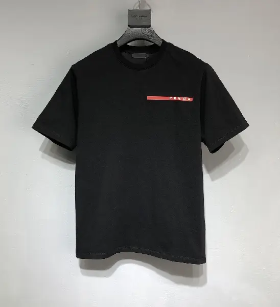 Replica PRADA 2022SS fashion T-shirt in black