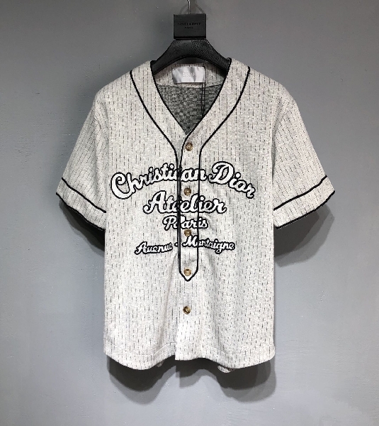 Replica DIOR 2022SS Baseball knitting button T-shirt