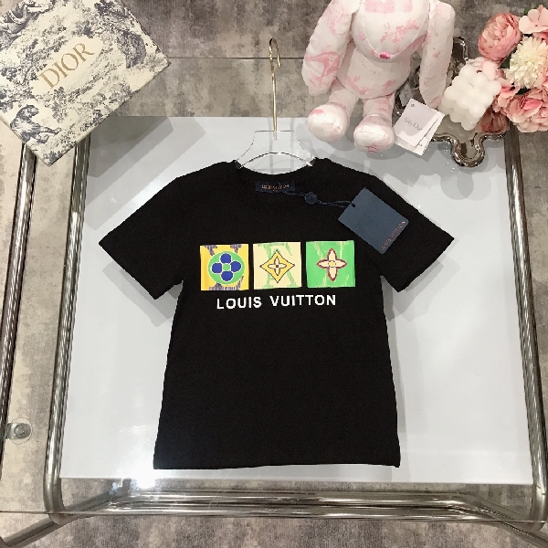 Replica LV New Letter Printing Children's T-shirt