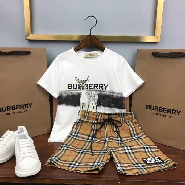 Replica Burberry 2022 New T-Shirt and Shorts Set