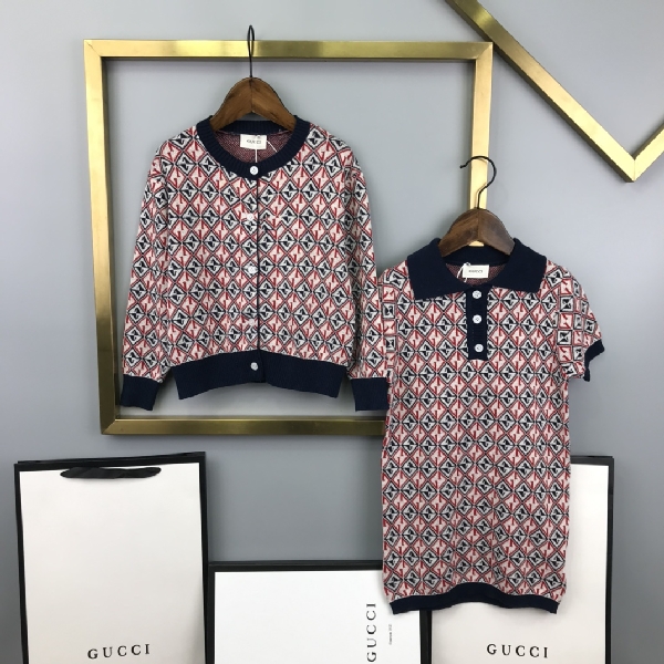 Replica Gucci 2022 Retro Fashion Show Children's Set