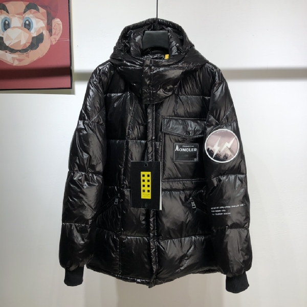 Replica Moncler Down Jacket White Duck Down in Black