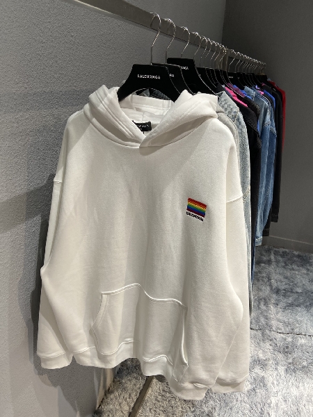 Replica Balenciaga Hoodie Lgbtq Boxy in White