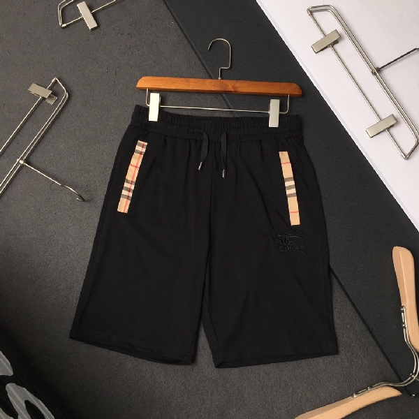 Replica Burberry Shorts Check Drawcord Swim in Black