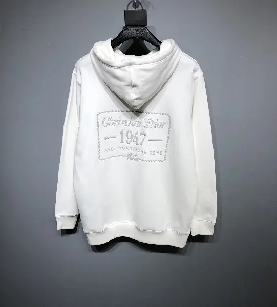 Replica Dior 2022FW fashion 1947 hoodies in white