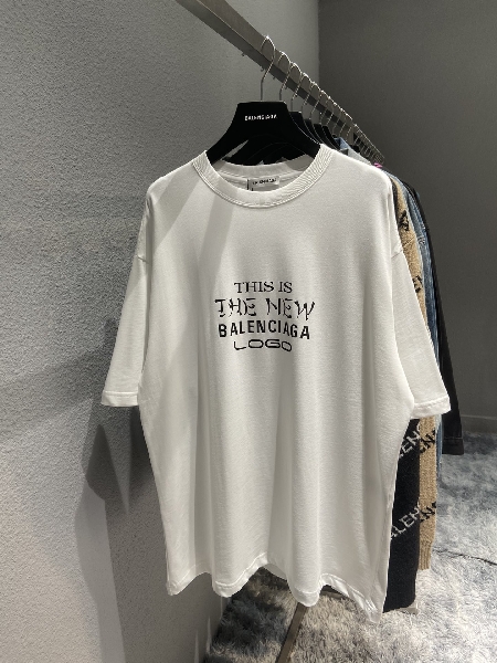 Replica Balenciaga T-Shirt This is The New in White