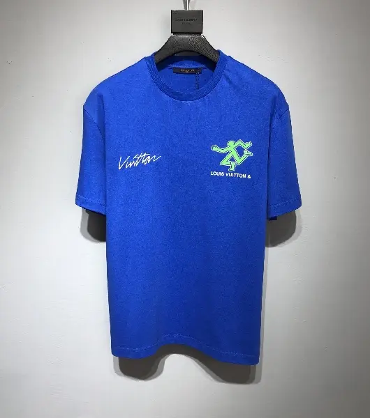 Replica LOUIS VUITTON 2022 new sport running printing T-shirt