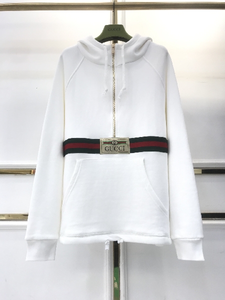 Replica Gucci Hoodie Cotton jersey with Web