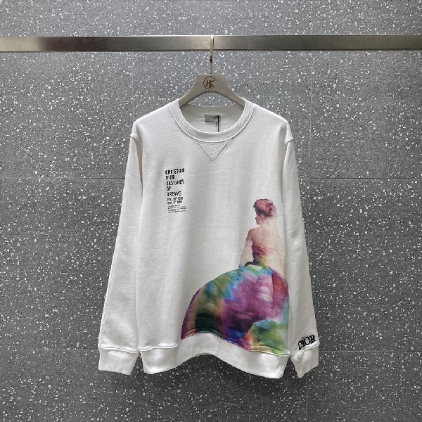 Replica Dior Sweatshirt Oversized Cotton in White