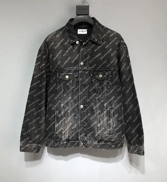 Replica BALENCIAGA 2022SS Denim jacket in black