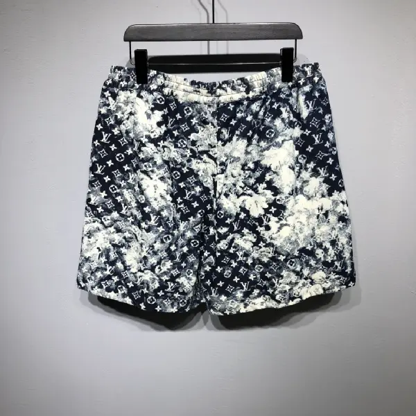 Replica LOUISVUITTON 2022 camouflage denim shorts