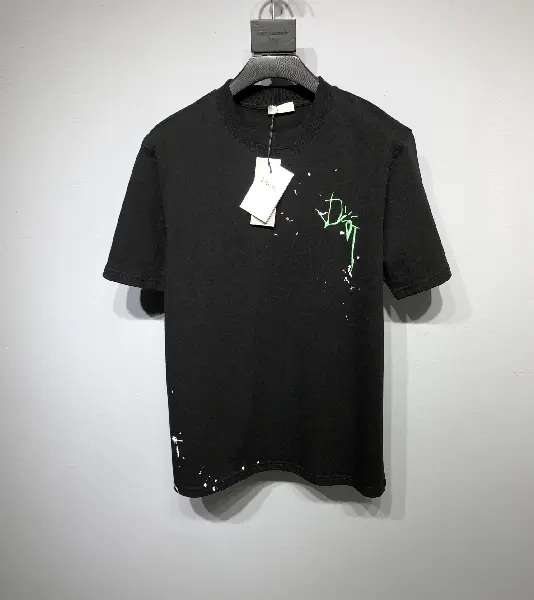 Replica Dior CD 2022 NEW Freehand Graffiti T-shirt